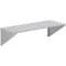 Amgood 14 in. x 36 in. Stainless Steel Tubular Wall Shelf WS-TR-1436-Z - alternate 1